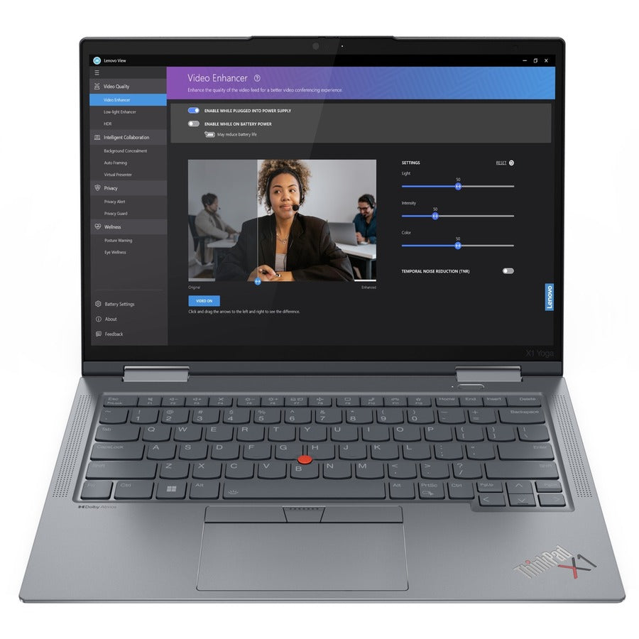 Lenovo ThinkPad X1 Yoga Gen 8 21HQ0007CA 14" Touchscreen Convertible 2 in 1 Notebook - WUXGA - Intel Core i7 13th Gen i7-1355U - Intel Evo Platform - 16 GB - 512 GB SSD - French Keyboard - Storm Gray 21HQ0007CA