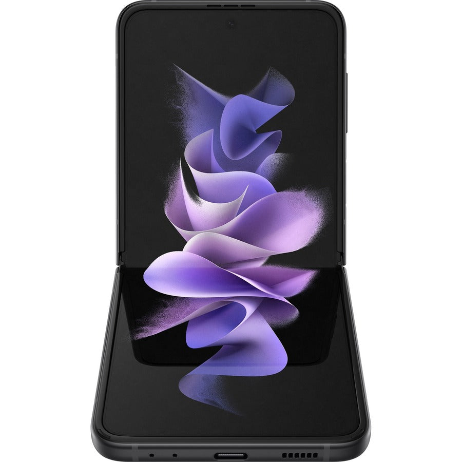 Samsung Galaxy Z Flip3 5G SM-F711W 128 GB Smartphone - 6.7" Flexible Folding Screen - Phantom Black SM-F711WZKAXAC