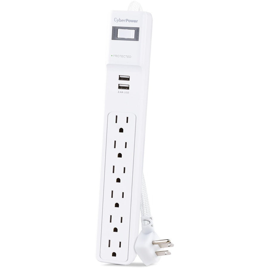 CyberPower Home Office P606URC2 6-Outlet Surge Suppressor/Protector P606URC2