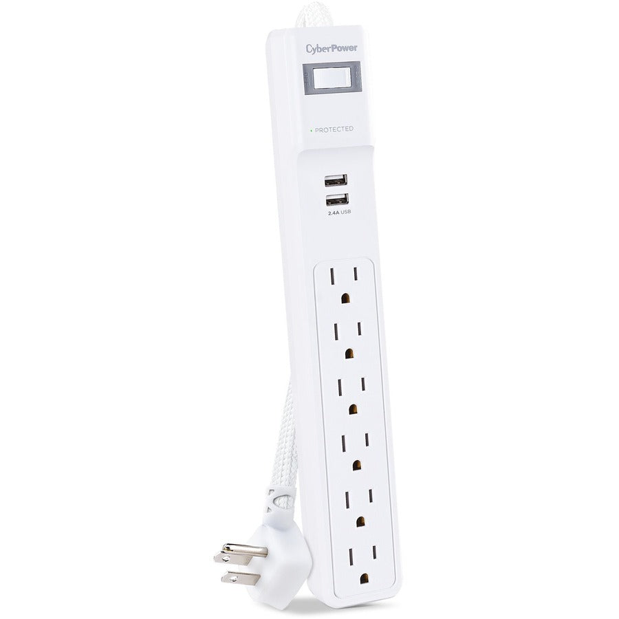 CyberPower Home Office P606URC2 6-Outlet Surge Suppressor/Protector P606URC2