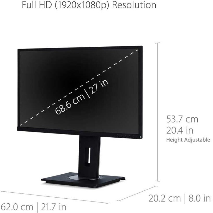 ViewSonic VG2748 27" Full HD WLED LCD Monitor - 16:9 VG2748