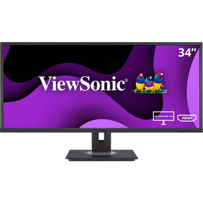 ViewSonic Graphic VG3448 34" Class UWQHD LED Monitor - 21:9 - Black VG3448