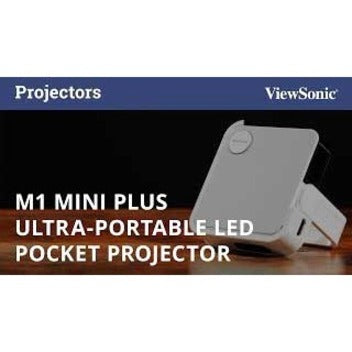 ViewSonic M1 mini Plus 3D Ready LED Projector - 16:9 - Portable, Ceiling Mountable, Wall Mountable M1MINIPLUS