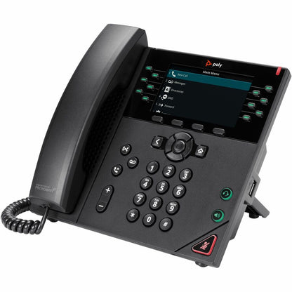 Poly VVX 450 IP Phone - Corded - Corded - Wall Mountable, Desktop - Black 89B76AA#ABA