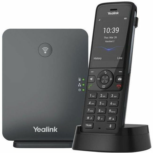 Yealink W78P IP Phone - Cordless - Corded - DECT - Desktop, Wall Mountable - Black, Classic Gray W78P