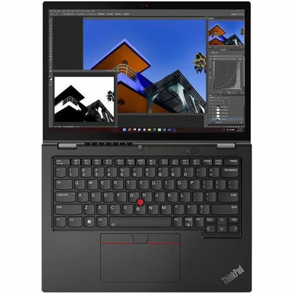 Lenovo ThinkPad L13 Yoga Gen 4 21FJ002DCA 13.3" Touchscreen Convertible 2 in 1 Notebook - WUXGA - Intel Core i7 13th Gen i7-1355U - 16 GB - 512 GB SSD - French Keyboard - Thunder Black 21FJ002DCA