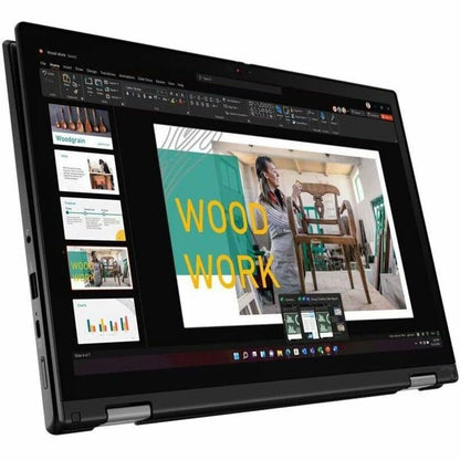 Lenovo ThinkPad L13 Yoga Gen 4 21FJ002DCA 13.3" Touchscreen Convertible 2 in 1 Notebook - WUXGA - Intel Core i7 13th Gen i7-1355U - 16 GB - 512 GB SSD - French Keyboard - Thunder Black 21FJ002DCA