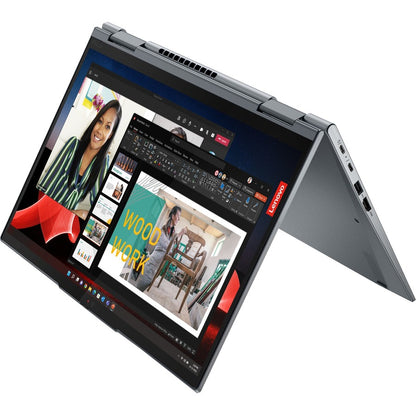 Lenovo ThinkPad X1 Yoga Gen 8 21HQ0080US 14" Touchscreen Convertible 2 in 1 Notebook - WUXGA - Intel Core i7 13th Gen i7-1355U - Intel Evo Platform - 32 GB - 1 TB SSD - English Keyboard - Storm Gray 21HQ0080US