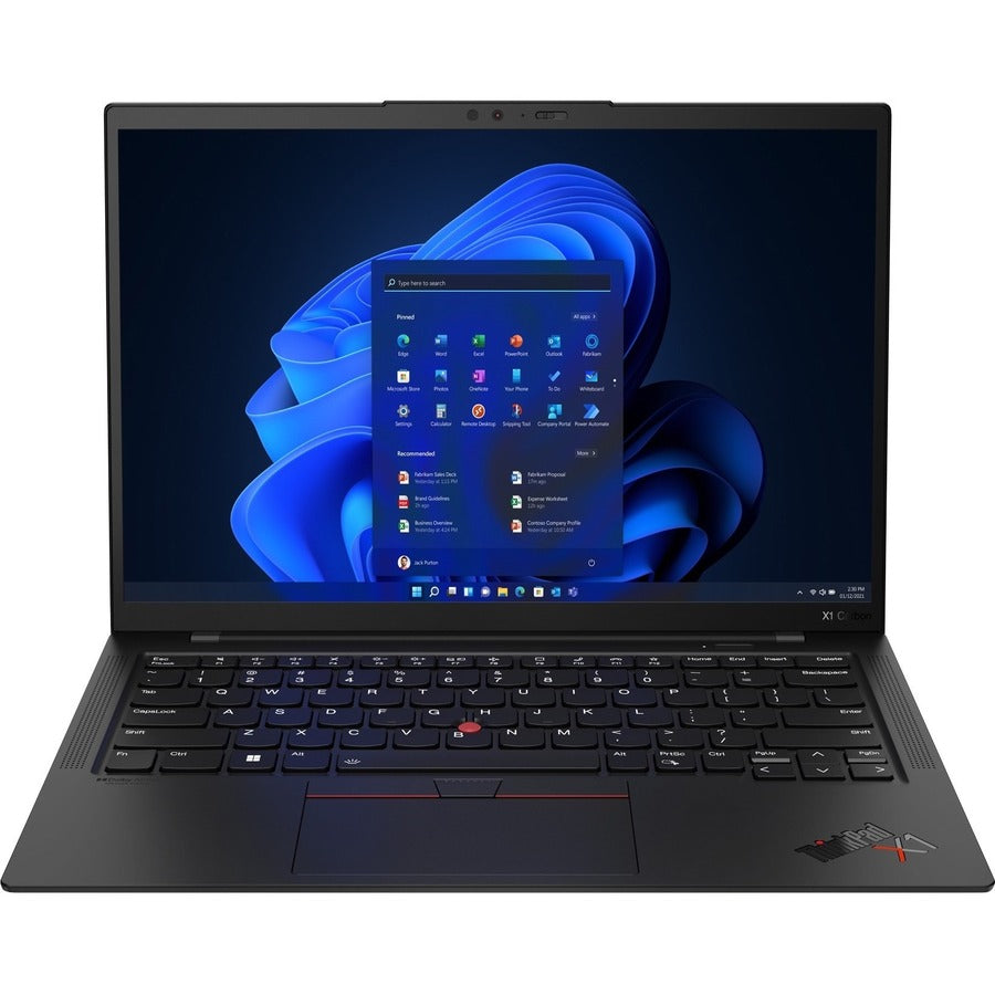 Lenovo ThinkPad X1 Carbon Gen 10 21CB00F3US 14" Touchscreen Notebook - WUXGA - 1920 x 1200 - Intel Core i7 12th Gen i7-1265U Deca-core (10 Core) 1.80 GHz - Intel Evo Platform - 16 GB Total RAM - 16 GB On-board Memory - 512 GB SSD - Deep Black 21CB00F3US