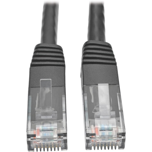 Tripp Lite by Eaton Cat6 Gigabit Molded Patch Cable (RJ45 M/M), Black, 1 ft N200-001-BK