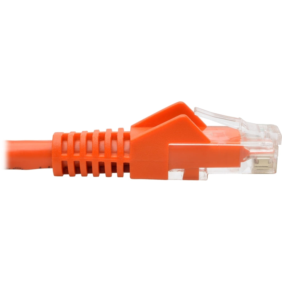 Tripp Lite by Eaton Cat6 Gigabit Snagless Molded UTP Patch Cable (RJ45 M/M), Orange, 6 ft N201-006-OR