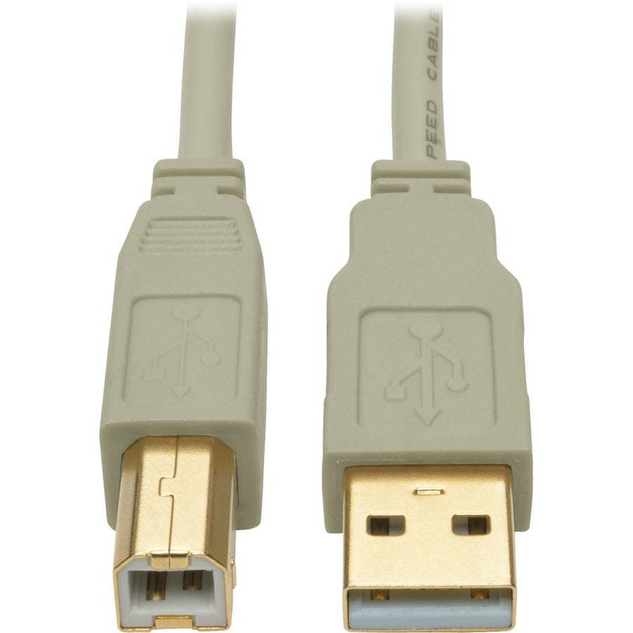 Tripp Lite by Eaton USB 2.0 Hi-Speed A/B Cable (M/M), Beige, 15 ft U022-015-BE