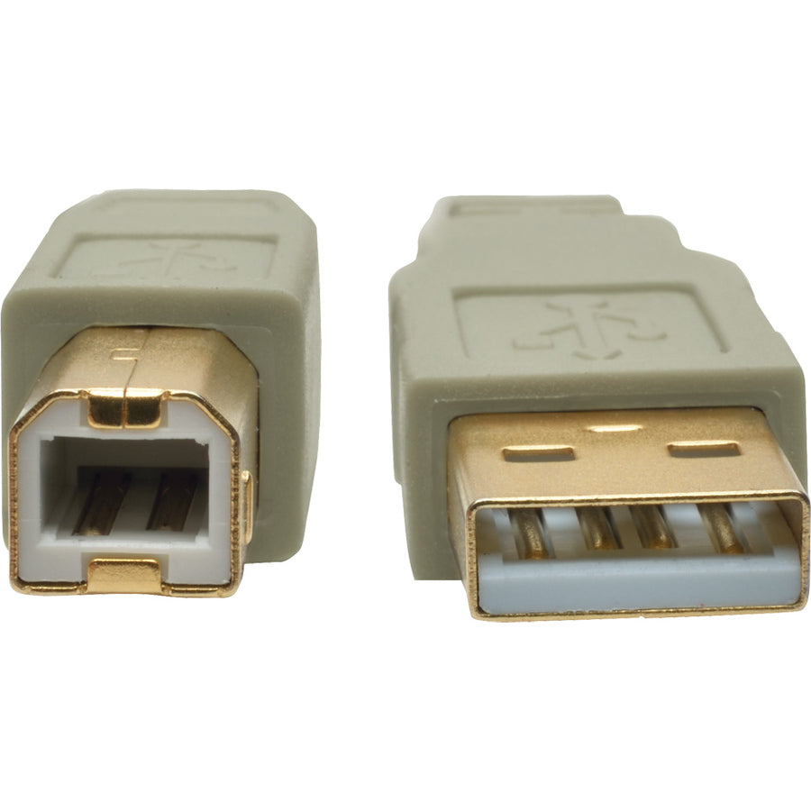 Tripp Lite by Eaton USB 2.0 Hi-Speed A/B Cable (M/M), Beige, 15 ft U022-015-BE