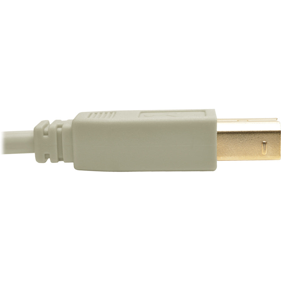 Tripp Lite by Eaton USB 2.0 Hi-Speed A/B Cable (M/M), Beige, 15 ft U022-015-BE