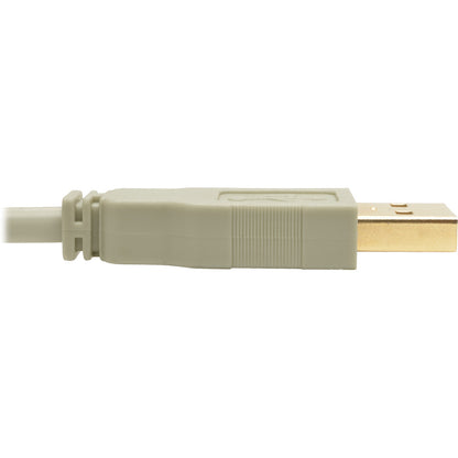 Tripp Lite by Eaton USB 2.0 Hi-Speed A/B Cable (M/M), Beige, 15 ft U022-015-BE