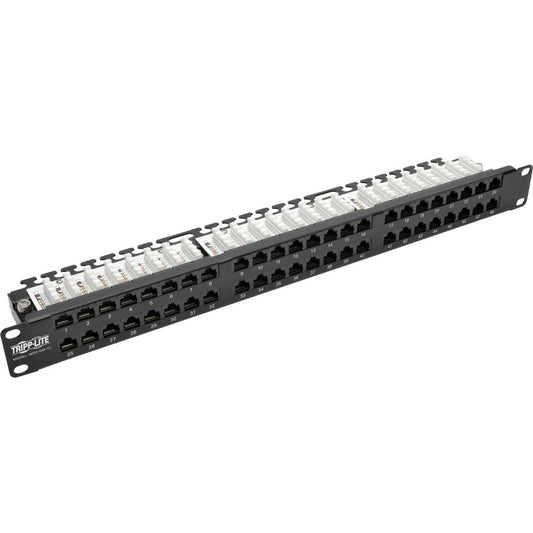 Tripp Lite by Eaton N052-048-1U 48-Port 1U Rack-Mount High-Density 110-Type Patch Panel N052-048-1U