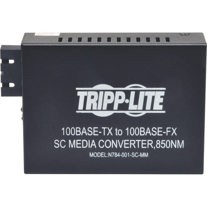 Tripp Lite by Eaton 10/100 SC Multimode Media Converter, 550M, 850nm N784-001-SC-MM