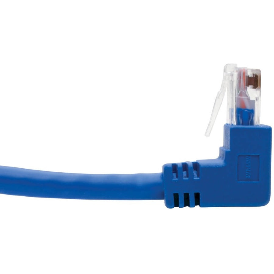 Tripp Lite by Eaton N204-004-BL-UD Cat6 UTP Patch Cable, Up-Angle Male/Down-Angle Male - 4 ft., Blue N204-004-BL-UD