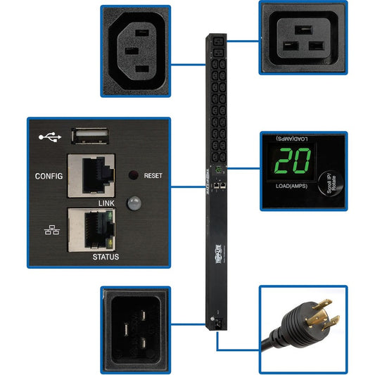 Tripp Lite by Eaton PDUMNV20HV2LX 20-Outlet PDU PDUMNV20HV2LX