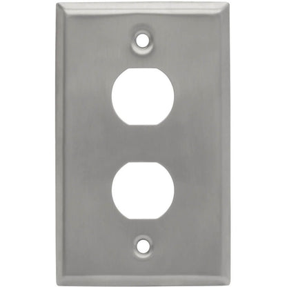 Tripp Lite by Eaton N206-FP02-IND RJ45 Bulkhead Wall Plate, 2 Cutouts, Industrial, Metal N206-FP02-IND