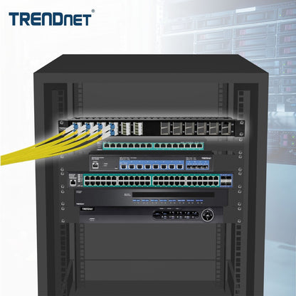 TRENDnet 24-Port Blank Angled Keystone Shielded 1U Patch Panel TC-KP24SA