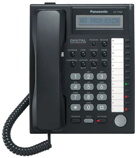 Panasonic KX-T7667 Telephone Black