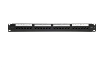 Wirewerks Patch Panel - 24 Port - CAT5E - Loaded