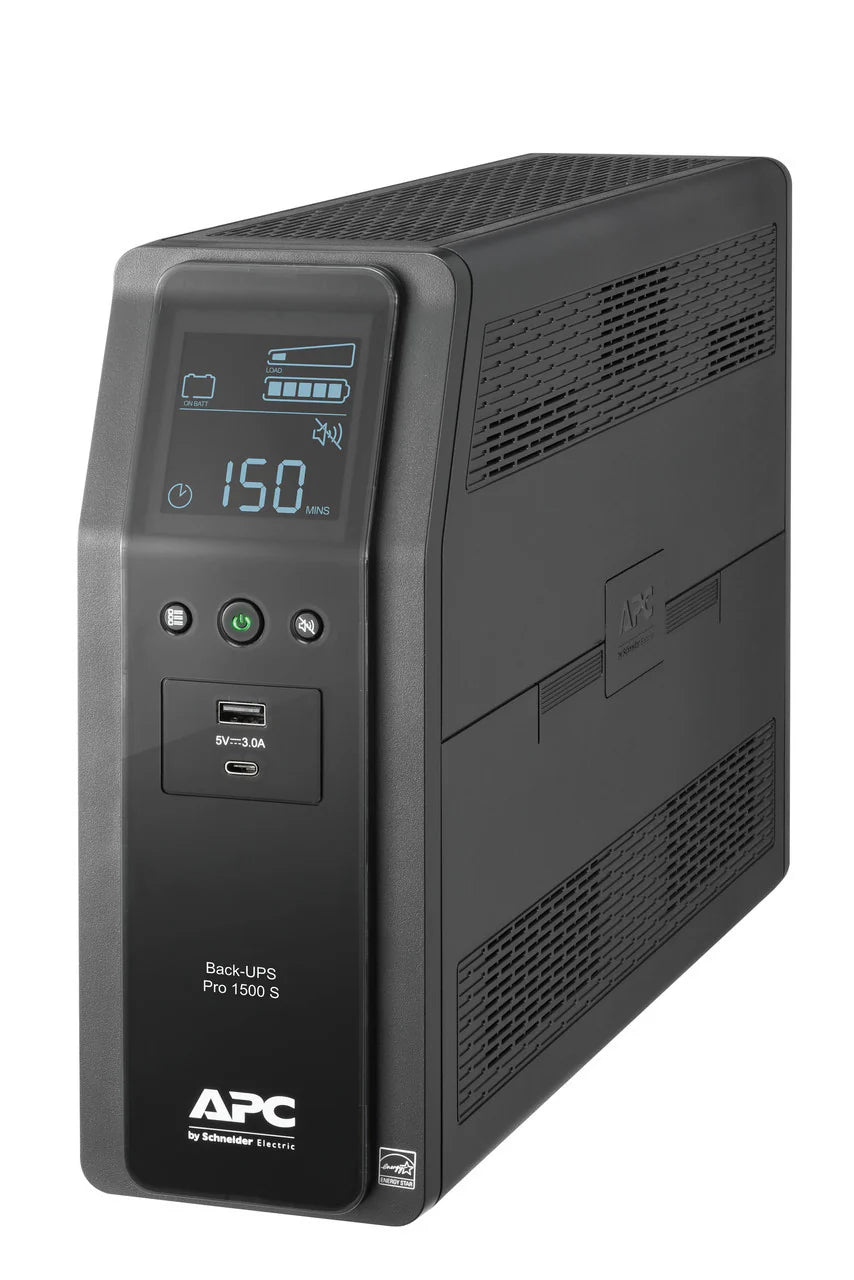 APC Back UPS PRO BR 1500VA, SineWave, 10 Outlets, 2 USB Charging Ports