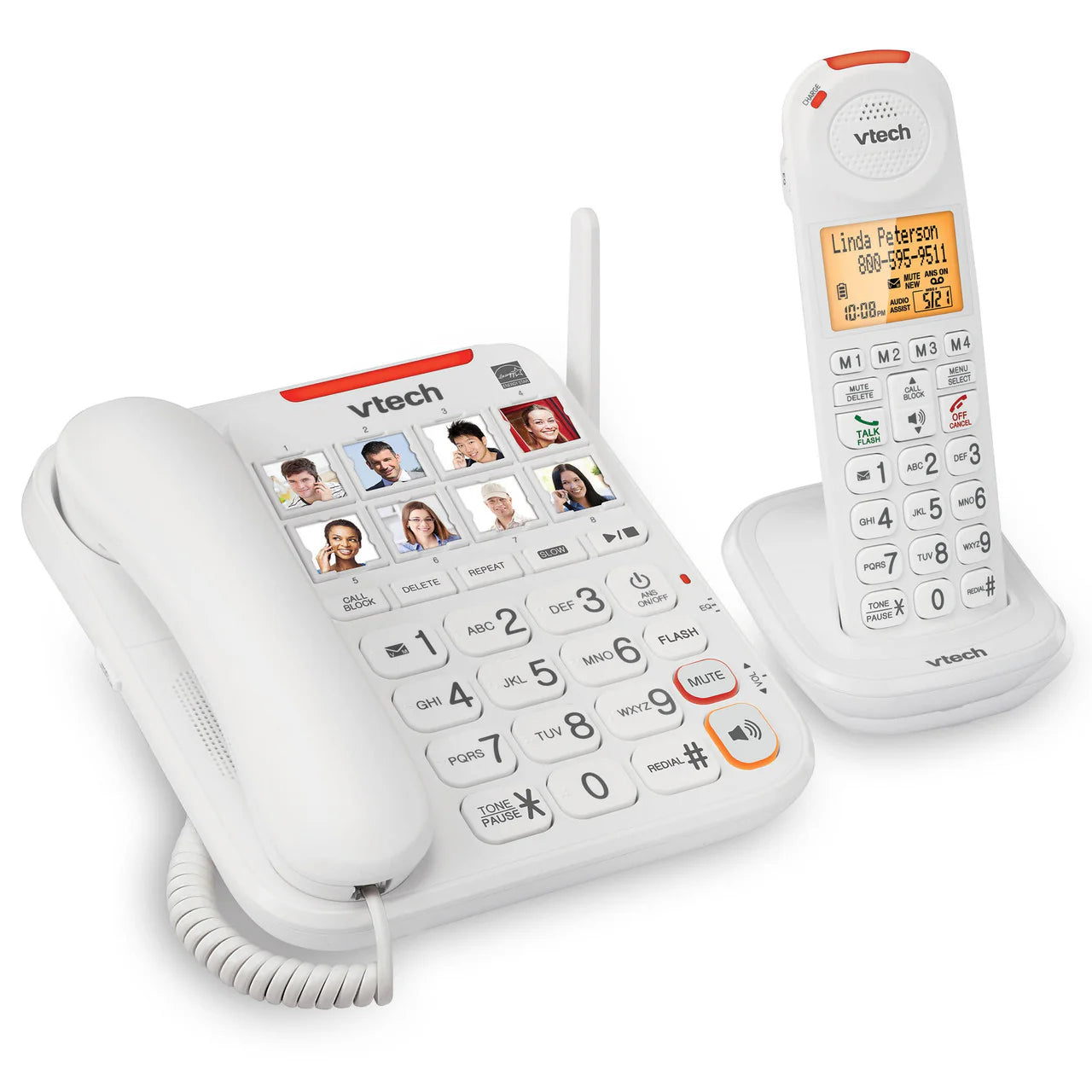 VTECH Amplified Corded + Cordless Phone Kit