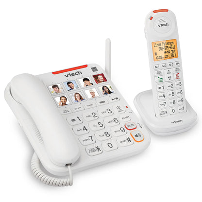 VTECH Amplified Corded + Cordless Phone Kit