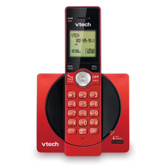 VTECH Cordless Phone with Caller ID/Call Waiting Red