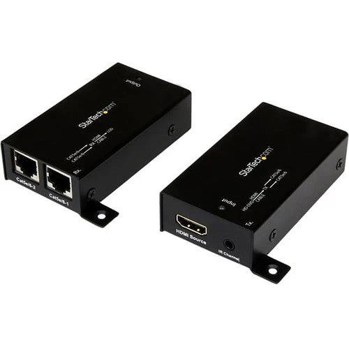 StarTech.com HDMI over Dual CAT5 Extender - No Power Adapter Required - HDMI over CAT5 with IR Extension - 7.1 Audio Support - 30m (100 ft.) - 1080p - ST121SHD30 ST121SHD30