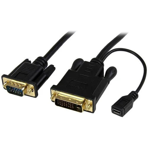 StarTech.com 10 ft DVI to VGA Active Converter Cable - DVI-D to VGA Adapter - 1920x1200 DVI2VGAMM10 DVI2VGAMM10