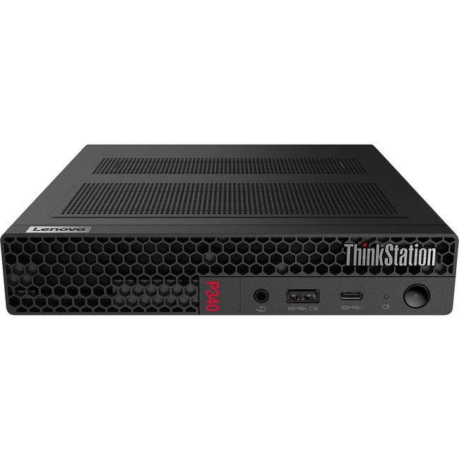 Lenovo ThinkStation P340 30DF0019CA Workstation - 1 x Intel Hexa-core (6 Core) i5-10500T 2.30 GHz - 16 GB DDR4 SDRAM RAM - 256 GB SSD - Tiny - Raven Black 30DF0019CA