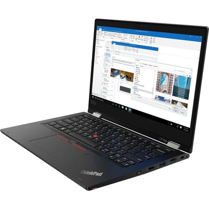 Lenovo ThinkPad L13 Yoga 20R5000MCA 13.3" Touchscreen 2 in 1 Notebook - 1920 x 1080 - Intel Core i3 (10th Gen) i3-10110U Dual-core (2 Core) 2.10 GHz - 4 GB RAM - 128 GB SSD - Glossy Black 20R5000MCA