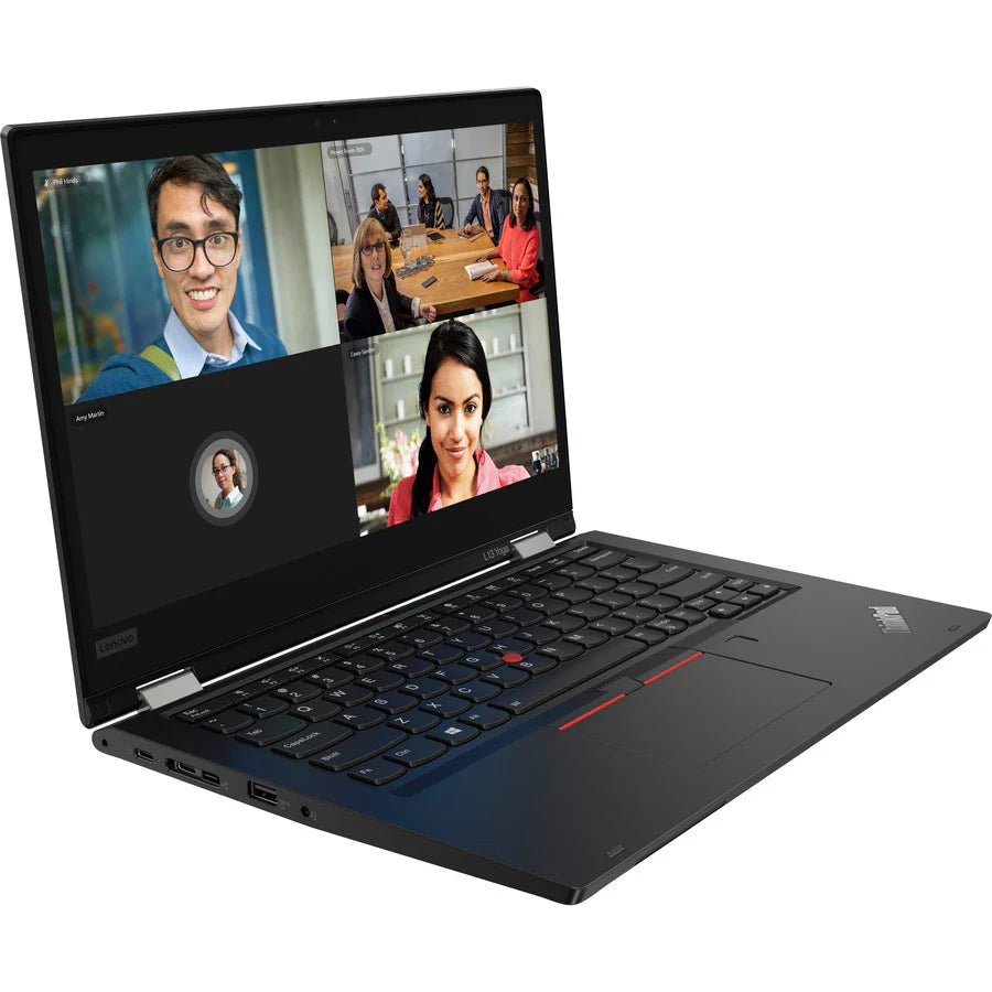 Lenovo ThinkPad L13 Yoga 20R5000MCA 13.3" Touchscreen 2 in 1 Notebook - 1920 x 1080 - Intel Core i3 (10th Gen) i3-10110U Dual-core (2 Core) 2.10 GHz - 4 GB RAM - 128 GB SSD - Glossy Black 20R5000MCA