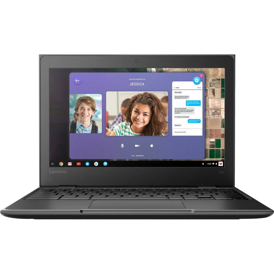 Lenovo 100e Chromebook 2nd Gen 81MA0000US 11.6" Chromebook - 1366 x 768 - Intel Celeron N4000 Dual-core (2 Core) 1.10 GHz - 4 GB RAM - 32 GB Flash Memory - Gray 81MA0000US