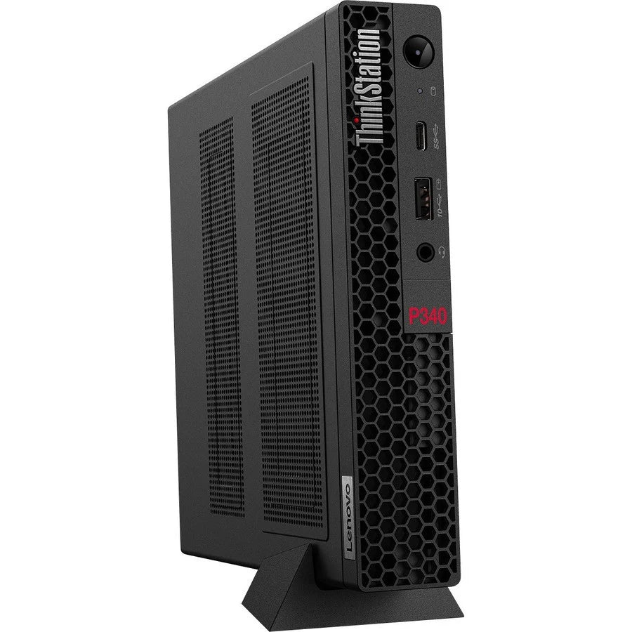 Lenovo ThinkStation P340 30DF0013US Workstation - 1 x Intel Hexa-core (6 Core) i5-10500T 2.30 GHz - 8 GB DDR4 SDRAM RAM - 256 GB SSD - Tiny - Raven Black 30DF0013US