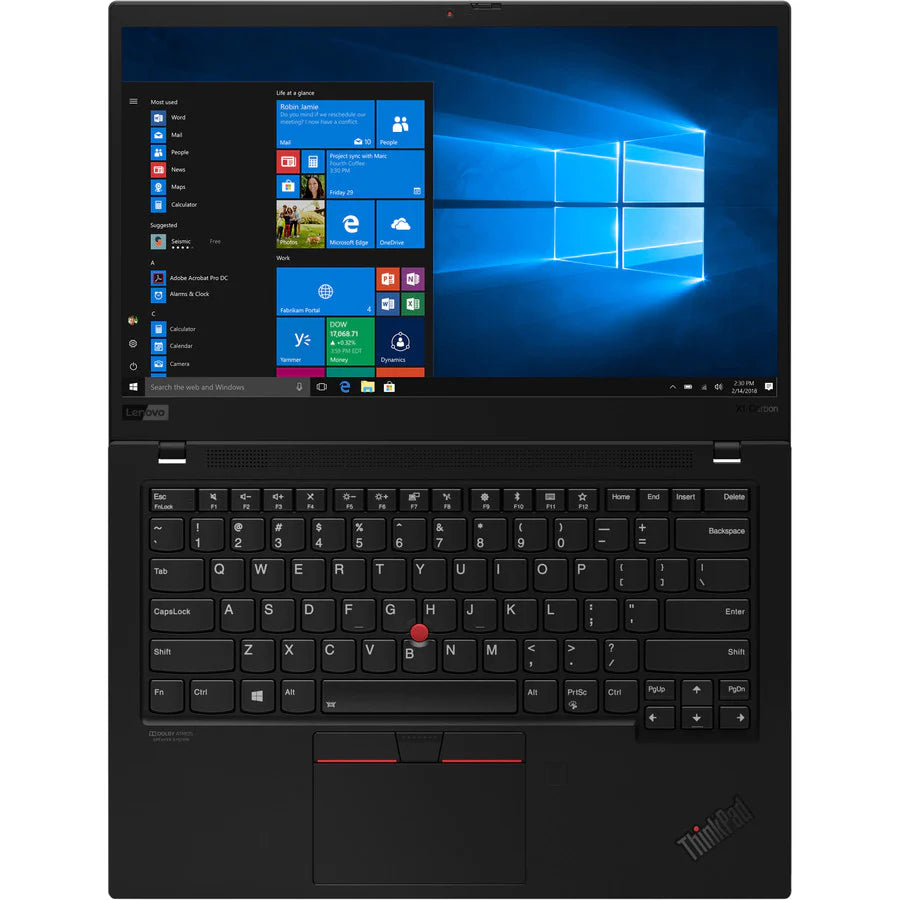 Lenovo ThinkPad X1 Carbon 7th Gen 20R1001TCA 14" Ultrabook - 3840 x 2160 - Intel Core i7 10th Gen i7-10510U Quad-core (4 Core) 1.80 GHz - 16 GB RAM - 1 TB SSD - Black 20R1001TCA