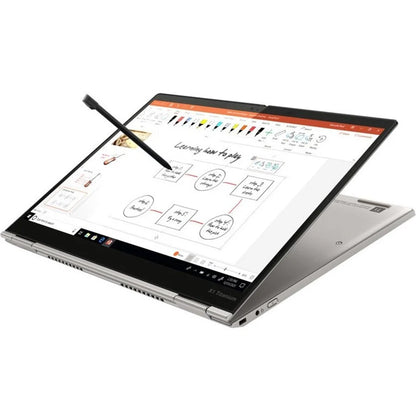 Lenovo ThinkPad X1 Titanium Yoga Gen 1 20QA000MUS 13.5"" Touchscreen 2 in 1 Notebook - Intel Core i5 i5-1130G7 EVO Quad-core (4 Core) 1.80 GHz - 16 GB RAM - 256 GB SSD 20QA000MUS