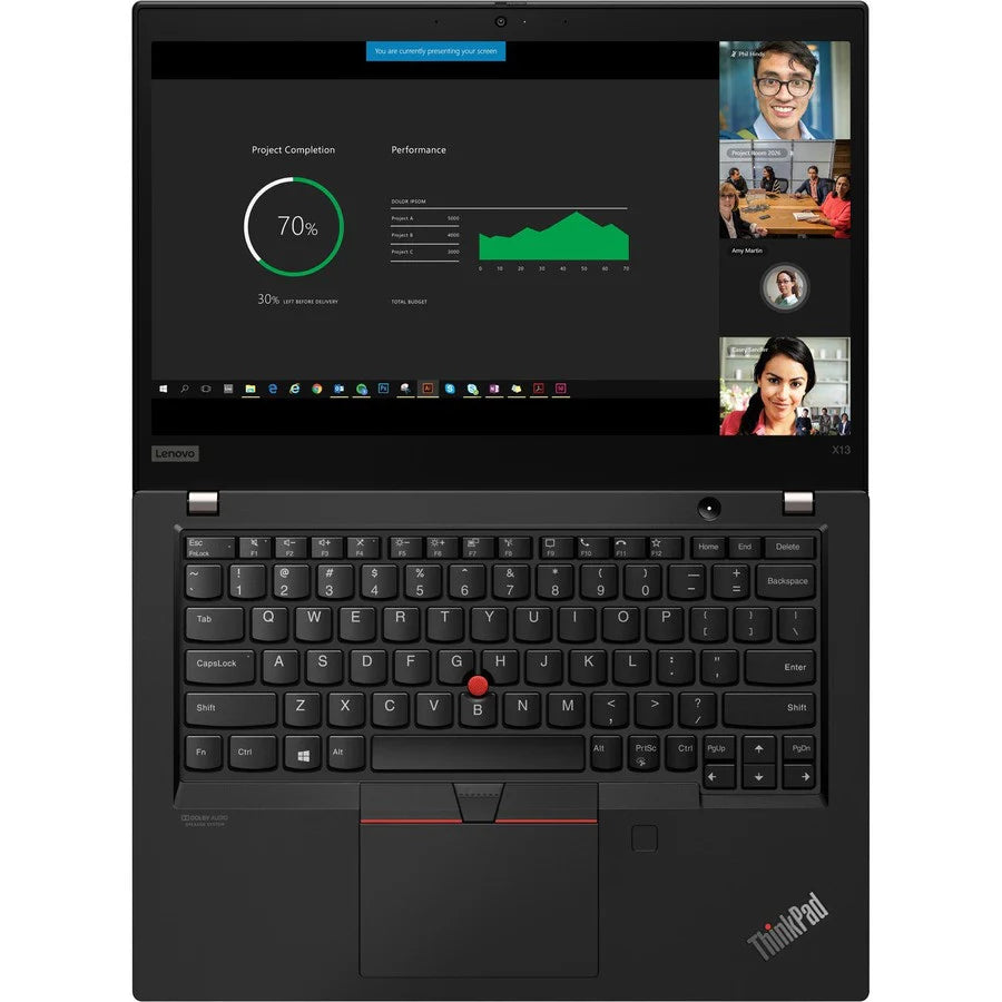 Lenovo Thinkpad X13 Gen 1 20UF0034CA 13.3" Touchscreen Notebook - Full HD - 1920 x 1080 - AMD Ryzen 7 PRO 4750U Octa-core (8 Core) 1.70 GHz - 16 GB RAM - 512 GB SSD - Black 20UF0034CA