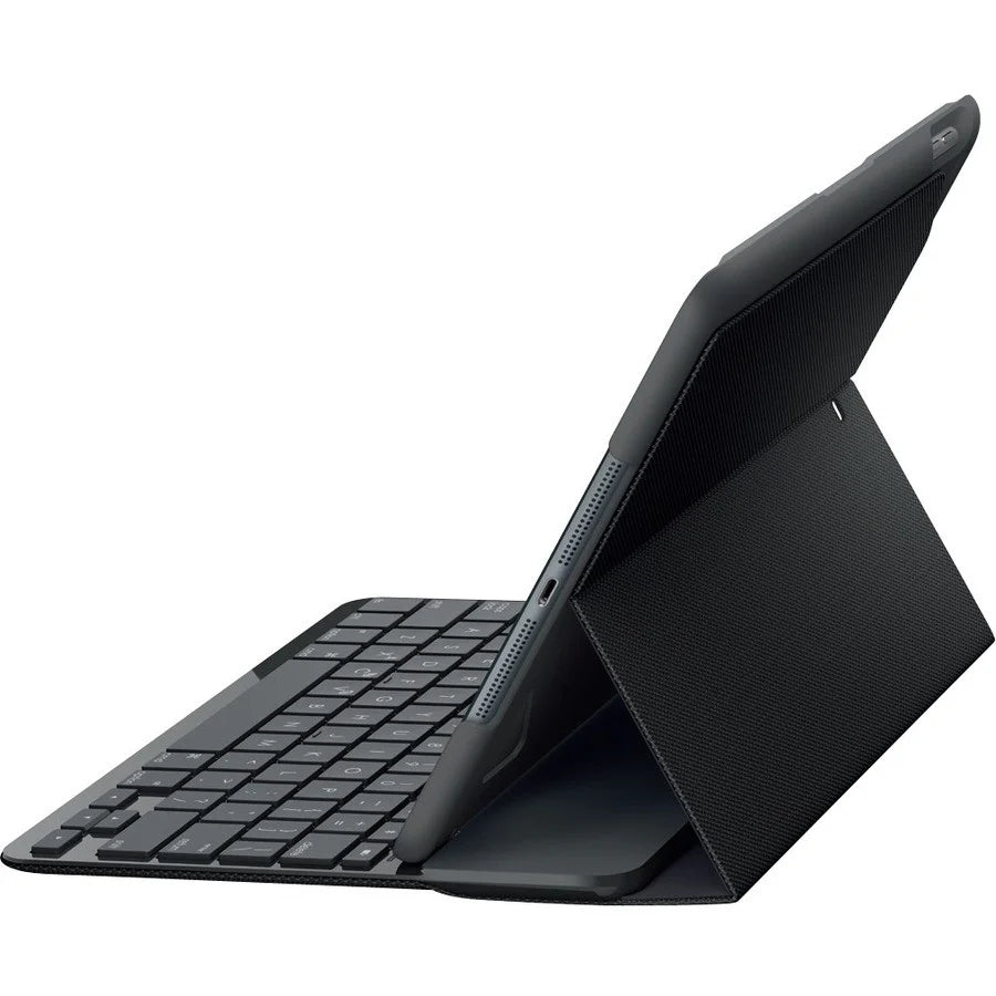 Logitech Slim Folio Keyboard/Cover Case (Folio) Apple iPad (7th Generation), iPad (8th Generation) Tablet - Black 920-009460