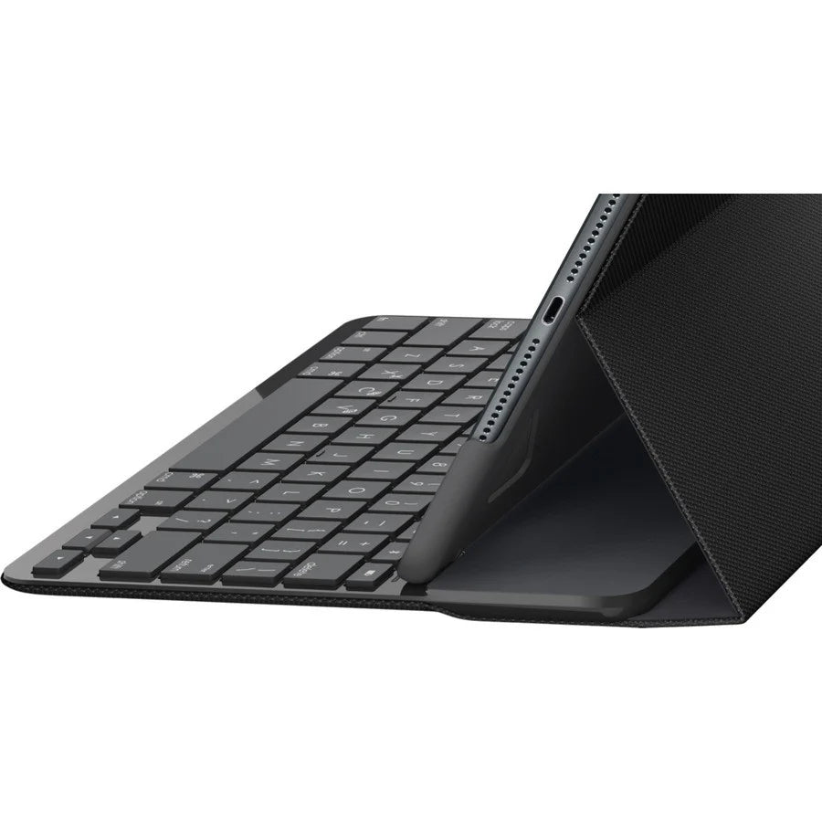 Logitech Slim Folio Keyboard/Cover Case (Folio) Apple iPad (7th Generation), iPad (8th Generation) Tablet - Black 920-009460