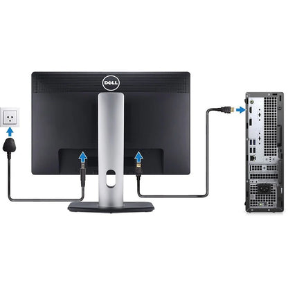 Dell OptiPlex 3000 3080 Desktop Computer - Intel Core i3 10th Gen i3-10105 - 8 GB RAM DDR4 SDRAM - 128 GB NVMe M.2 PCI Express M.2 SSD - Small Form Factor - Black 1RG7W