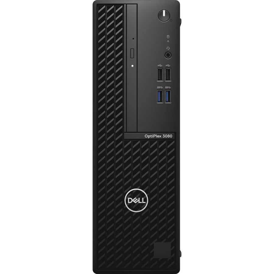 Dell OptiPlex 3000 3080 Desktop Computer - Intel Core i3 10th Gen i3-10105 - 8 GB RAM DDR4 SDRAM - 128 GB NVMe M.2 PCI Express M.2 SSD - Small Form Factor - Black 1RG7W