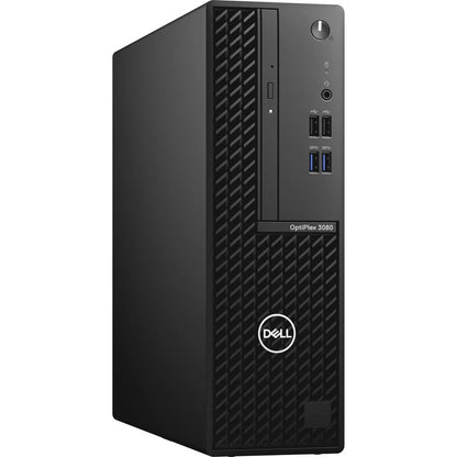 Dell OptiPlex 3000 3080 Desktop Computer - Intel Core i3 10th Gen i3-10105 - 8 GB RAM DDR4 SDRAM - 128 GB NVMe M.2 PCI Express M.2 SSD - Small Form Factor - Black 1RG7W