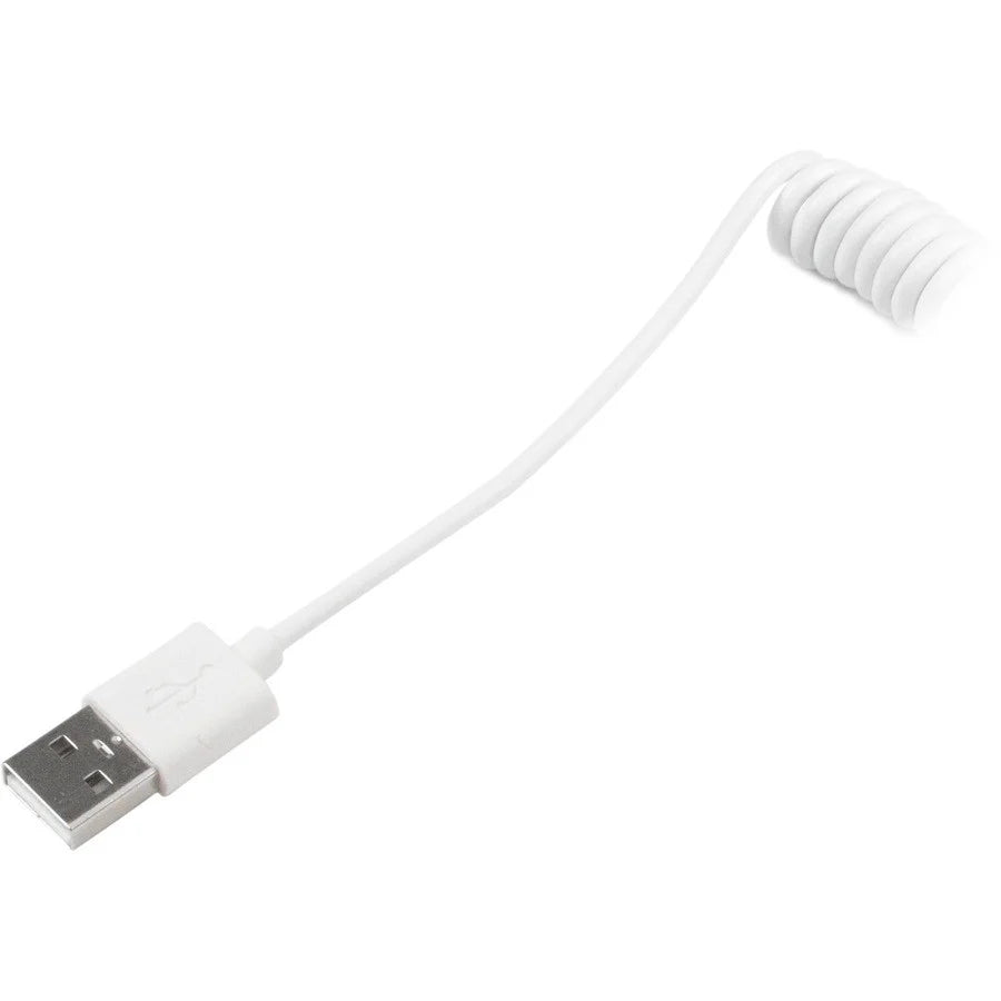 StarTech.com Lightning to USB Cable - Coiled - 0.6m (2ft) - White USBCLT60CMW