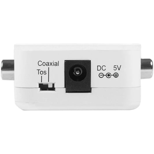 StarTech.com Two Way Digital Coax to Toslink Optical Audio Converter Repeater SPDIFCOAXTOS