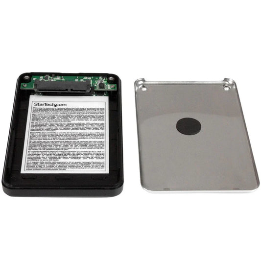 StarTech.com USB 3.0 encrypted SATA III enclosure for 2.5in hard drive - portable external HDD / SSD enclosure S2510BU33PW