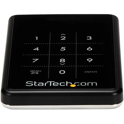 StarTech.com USB 3.0 encrypted SATA III enclosure for 2.5in hard drive - portable external HDD / SSD enclosure S2510BU33PW